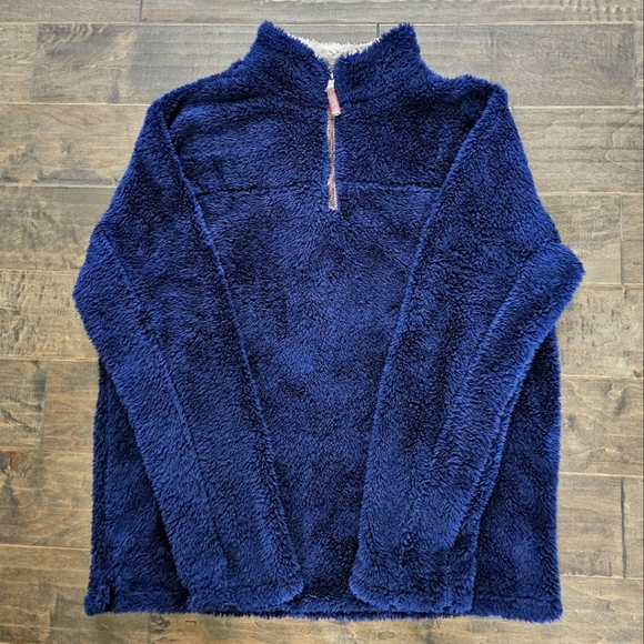 TRUE GRIT Warm Fall 1/4 Length Zip Up Fleece Pullover Sz XL - Picture 2 of 10